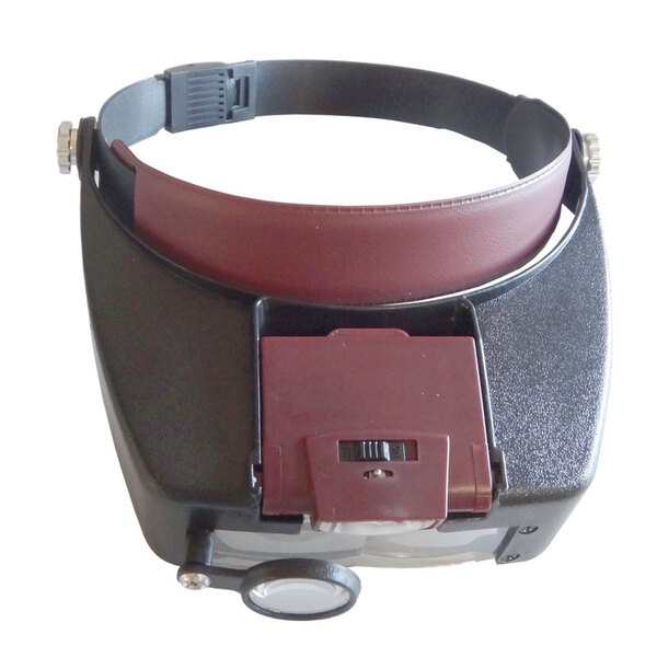 Лупа со съемной подсветкой и креплениями на голову (10 х)