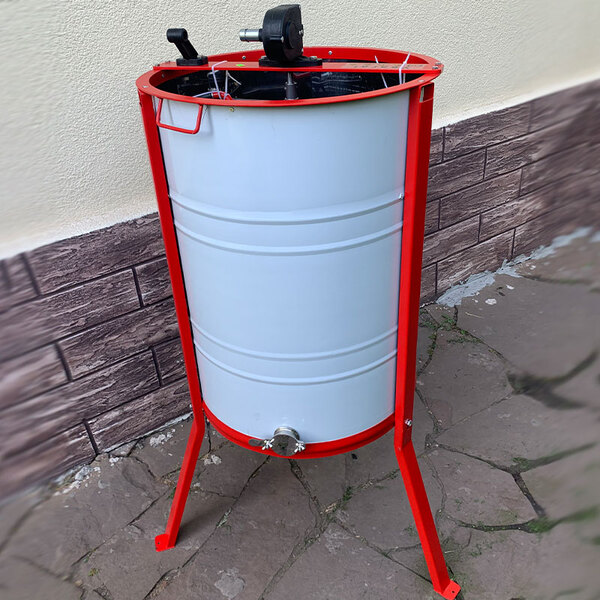 Медогонка 2х рамочная поворотная Нерж Aisi430 с подставкой кран Нж. Кассета сварная окрашенная 