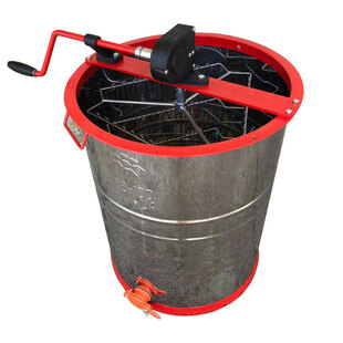 Медогонка 3-х рамочная Нерж. Aisi 430, не поворотная, кассеты сварные окрашенные, кран пластик