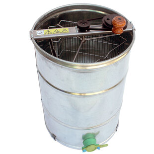 Медогонка оцинкованная 3-х рамочная не поворотная, Дадан, ременная передача