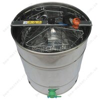 Медогонка нержавеющая ( AISI 430) 3-х рамочная поворотная, Дадан, ременная передача Медогонка нержавеющая ( AISI 430) 3-х рамочная поворотная, Дадан, ременная передача