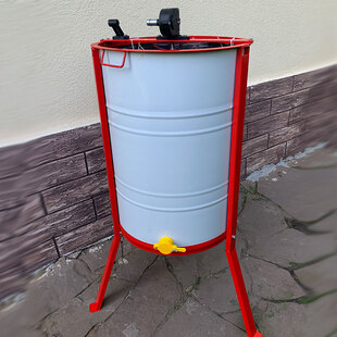 Медогонка 4х рамочная поворотная нержавеющая AISI 430 с подставкой, кассета сварная окрашенная 