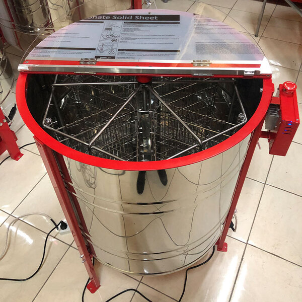 Медогонка 4-х рамочная автоматическая  ( электропривод ) нержавеющая