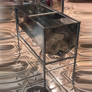 Стол для распечатывания сот 1м ( с плоской корзиной FB, 0,5мм). Кран нержавейка