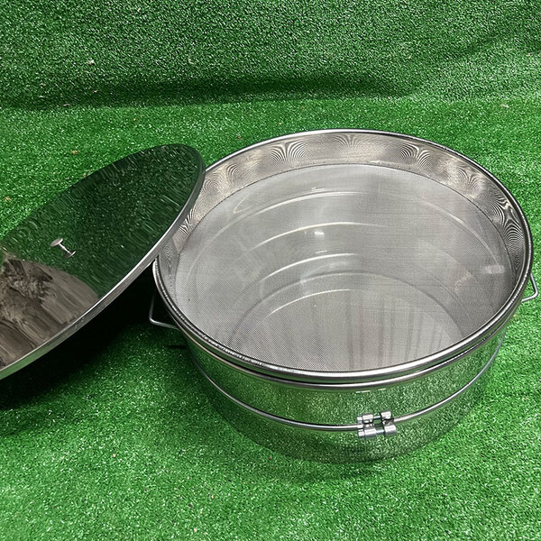 Бак для отстаивания воска (нержавеющая сталь AISI 430) с фильтром, 30л