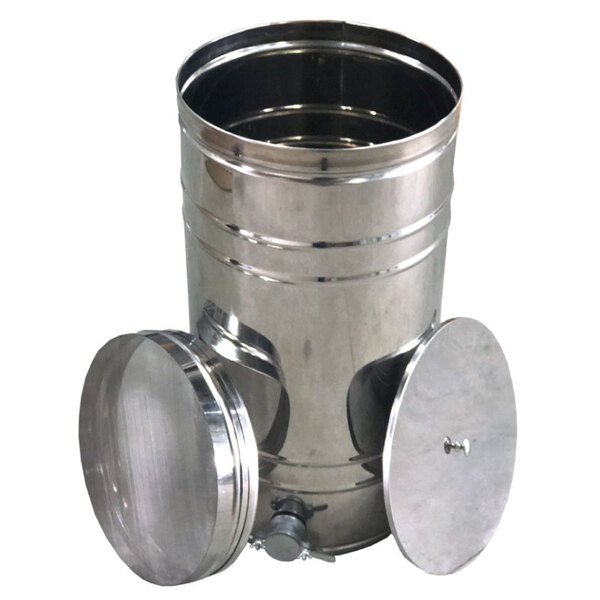 Бак-отстойник с фильтром 35л (из нержавеющей стали)